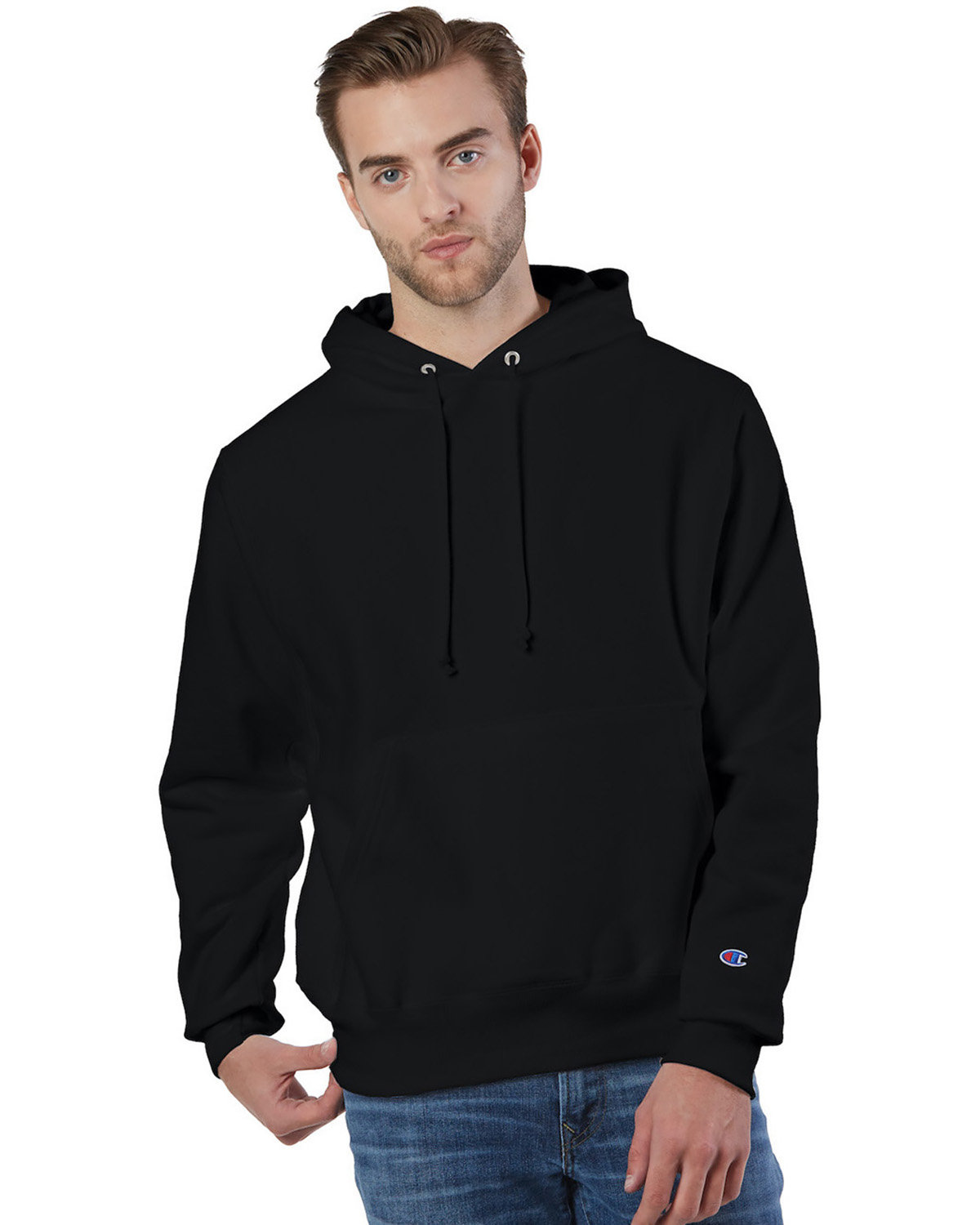 S1051 Champion Reverse Weave® 12 oz., Pullover Hooded Sweatshirt
